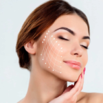 Woman showing lifted, youthful skin with facial contour enhancement after PDO Threads in Pacifica, CA.